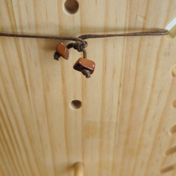 Earth Toned Mixed Material Necklace - Picture 3 of 10